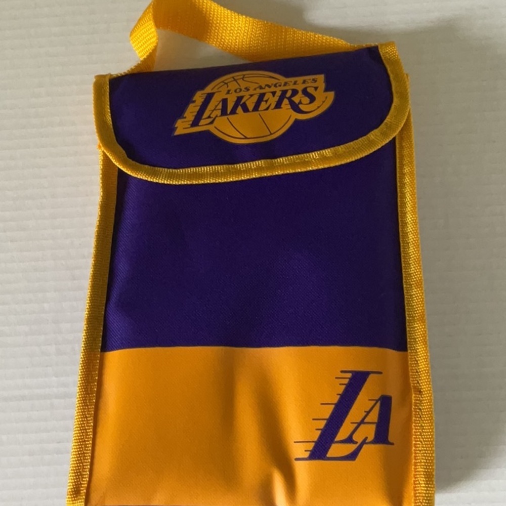 NBA Lakers Purple and Gold Lunch Bag